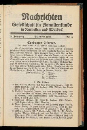 3. Jahrgang, Nr. 5, Dezember 1928