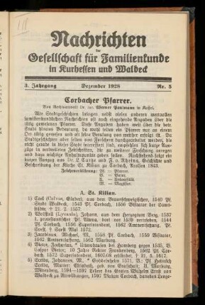 3. Jahrgang, Nr. 5, Dezember 1928