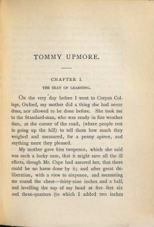 The remarkable history of Sir Thomas Upmore, Bart.. M. P., formerly known as "Tommy Upmore", 2