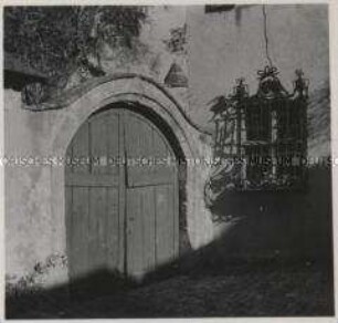 Dinkelsbühl, Brand'sches Haus, Tor, Fenstergitter