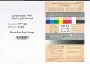 Entnazifizierung Marga Neuenhueskes, geb. 13.02.1914 (Verw.Angest.)