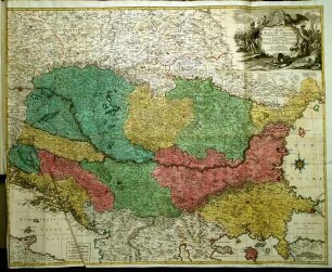 WHK 27 Russisch-Türkischer Krieg: Karte der Kriegsschauplätze im Königreich Ungarn mit einem großen Teil von Polen, um 1770