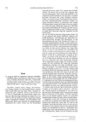 105: [Rezension von: Hasson, Isaac, Le voyage de Saʿid ibn Muhammad Al-Suwaysī au Yaman (1307/1890 - 1313/1895)]