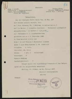 Material zu Laurenz Fohleutner