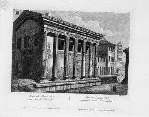 Verschiedene Ansichten Roms und Umgebung, Tempio della Fortuna Virile...(Taf. 42 [44])