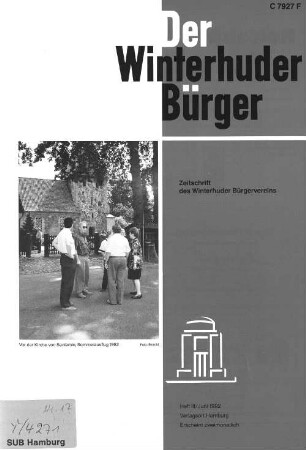 Heft III / Juni 1992 : Zeitschrift des Winterhuder Bürgervereins
