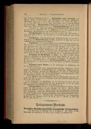 Telegramm-Verkehr