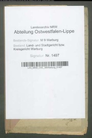 Erblasser: Schlüter, Therese, geb. Böttrich: