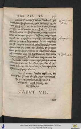 In epistolam ad Rom. Cap. VII.