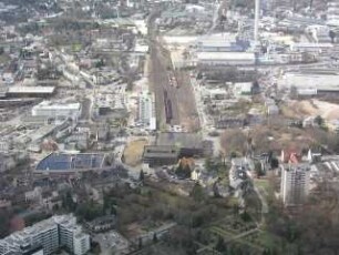 Luftbild Endhaltestelle Bergisch Gladbach