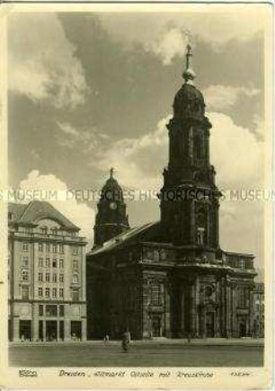 Altmarkt und Kreuzkirche in Dresden