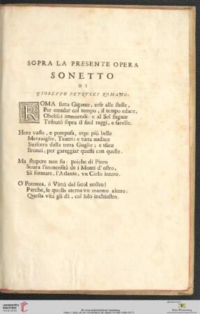 Sopra la presente opera Sonetto