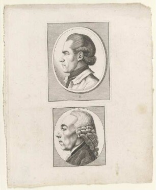 Bildnisse des Johann Caspar Haefeli und des Johann Jacob Altdorfer