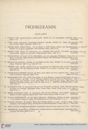 Frühkeramik (Nr. 1-282)