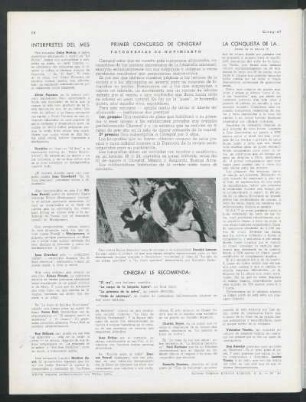 Primer concurso de Cinegraf - Fotografías de movimiento