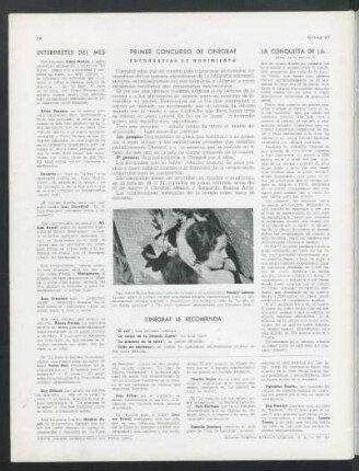 Primer concurso de Cinegraf - Fotografías de movimiento