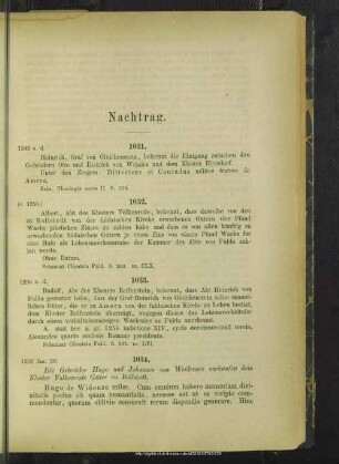 Nachtrag [Nr. 1031-1058]