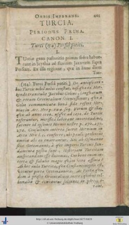 Turcia. Periodus I.–III.