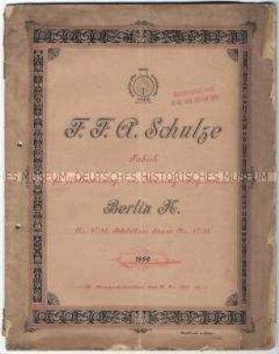 Lampen, Laternen und Brenner der Firma F. F. G. Schulze