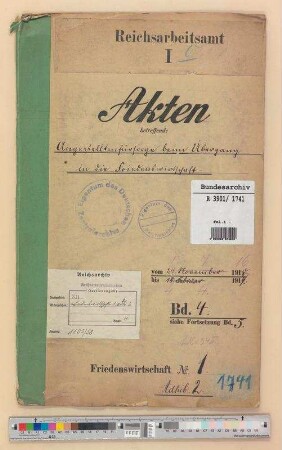 Angestelltenfürsorge beim Übergang in die Friedenswirtschaft: Bd. 4