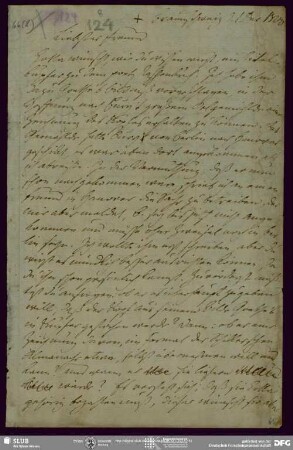 Eigenh. Brief von August Wilhelm von Schlegel an Ludwig Tieck, Braunschweig, 01.12.1800