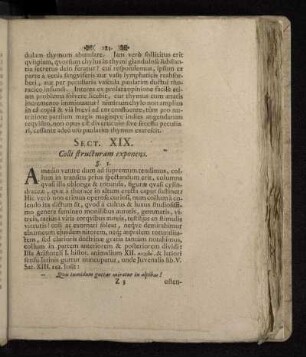Sect. XIX. Colli structuram exponens.