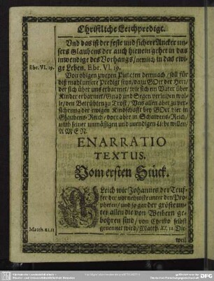 Enarratio Textus : Vom ersten Stück. Vom andern Stück