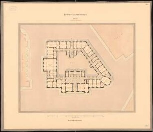 Rathaus, Wiesbaden: Grundriss EG 1:200