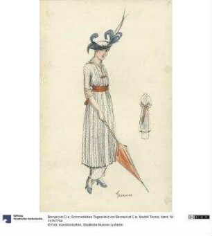 Sommerliches Tageskleid von Bernard et C.ie, Modell Tennis