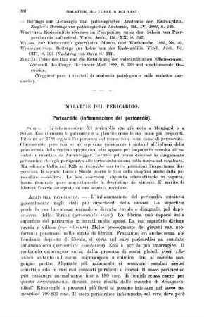 Malattie del pericardio.