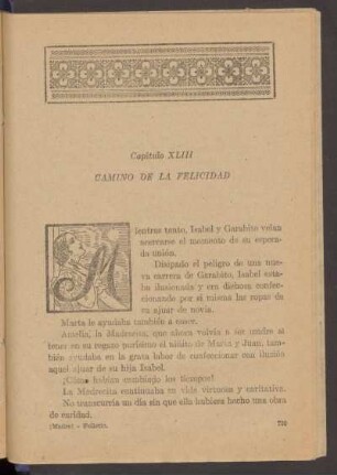 Capítulo XLIII - Camino de la felicidad