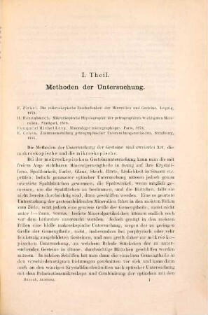 Anleitung zum Bestimmen der gesteinbildenden Mineralien