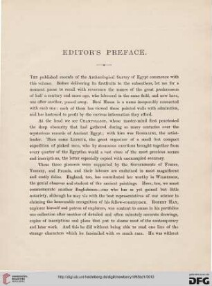 Editor's preface