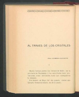 Al través de los cristales