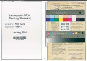 Entnazifizierung Karl Herweg , geb. 23.08.1900 (Steiger)