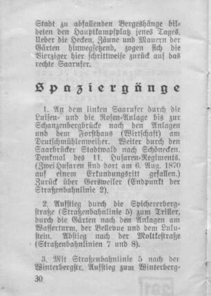 Spaziergänge