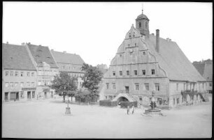 Grimma. Markt mit Rathaus