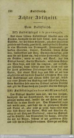 Achter Abschnitt. Vom Kalbfleisch