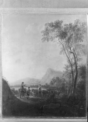 Landschaft mit Viehtrieb