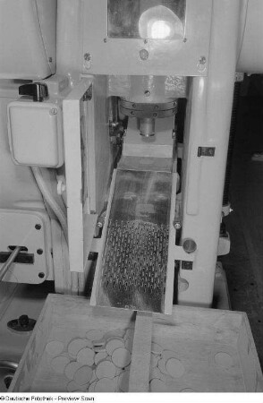 Werkzeugmaschine auf der Technischen Messe 1953