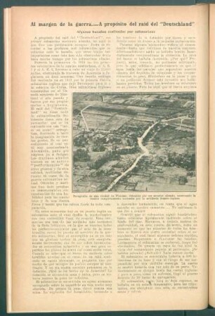Al margen de la guerra.- A propósito del raid del "Deutschland" : Algunas hazañas realizadas por submarinos