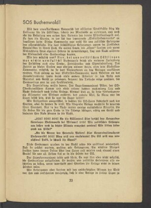 SOS Buchenwald!