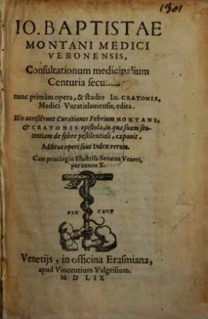 Consultationum medicinalium Centuria secunda