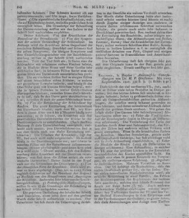 Isenflamm, H. F.: Anatomische Untersuchungen. Erlangen: Heyder 1822