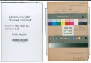 Entnazifizierung Herbert Feist , geb. 09.05.1898 (Gartenbauinspektor)
