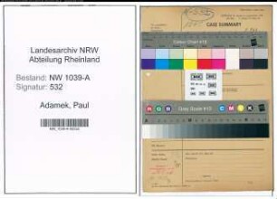 Entnazifizierung Paul Adamek , geb. 00.00.0000 (Polizist)
