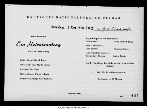 Ein Heiratsantrag