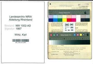 Entnazifizierung Karl Wirtz, geb. 22.07.1914 (Techn.Angest.)