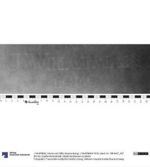 Name und Ziffer (zweikonturig): J WHATMAN/ 1838
