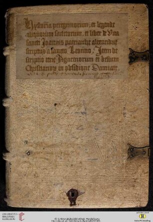 Historia Peregrinorum ; Vitae Sanctorum ; Descriptio Terrae Agarnorum